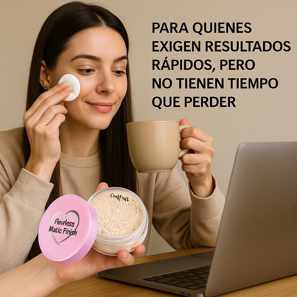 Piel lisa en 30s — tono único universal.