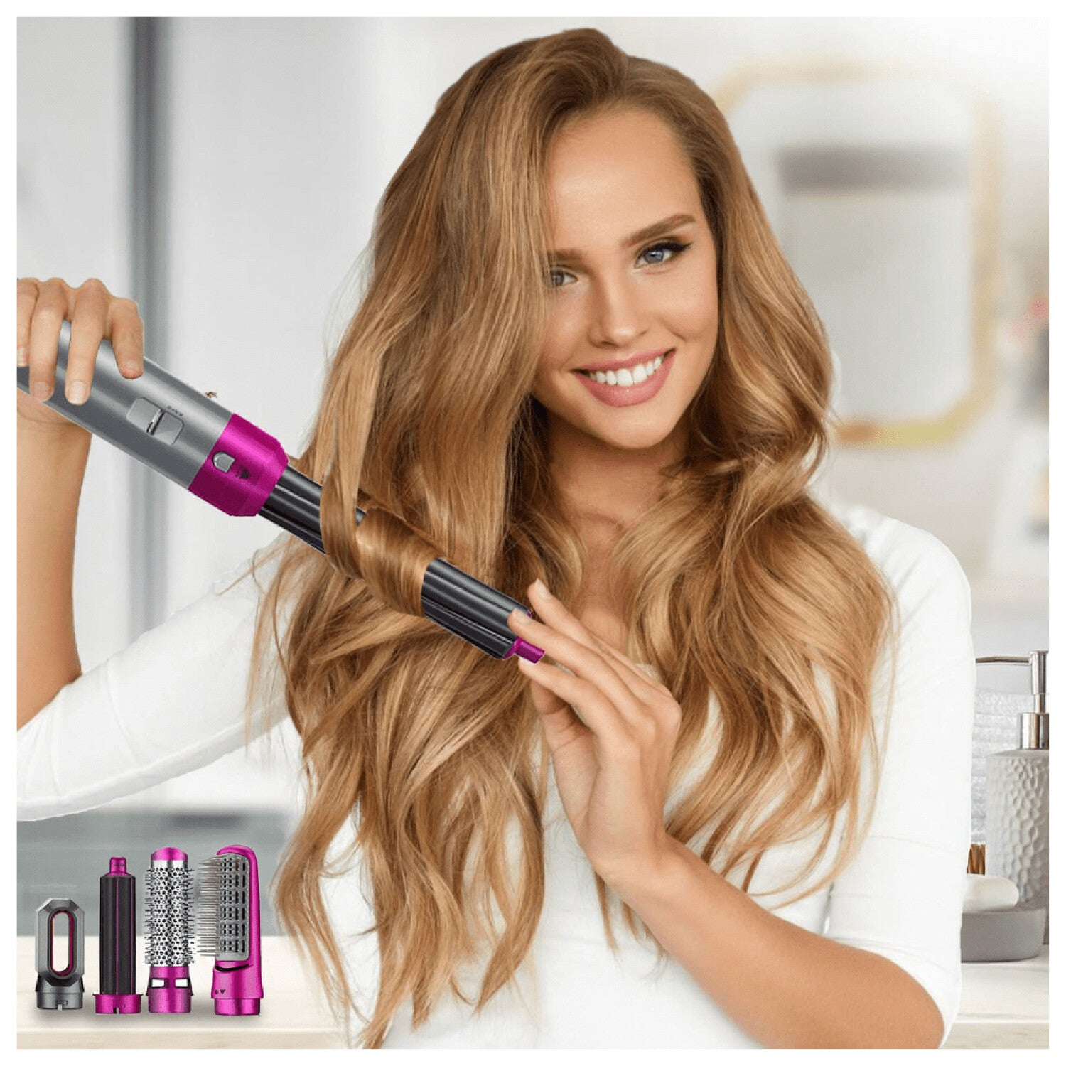 Secador Multifuncional 5 en 1: Cuida y Estiliza